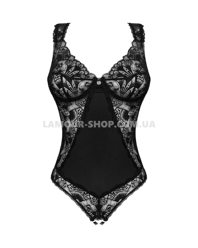 фото Боді Obsessive Donna Dream crotchless teddy XS/S Black