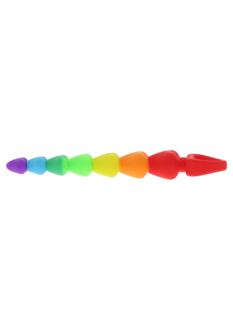 фото Анальні кульки Rainbow Heart Beads