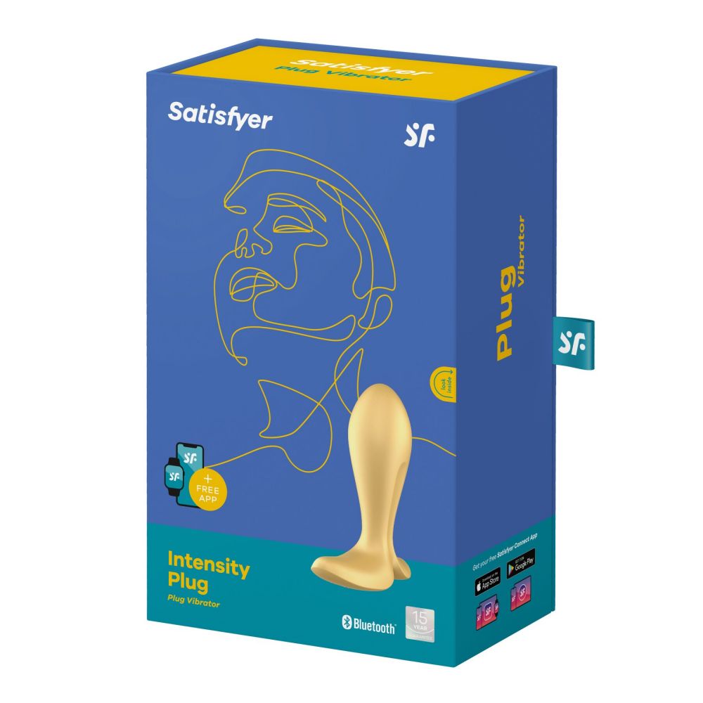 фото Анальна смарт-пробка з вібрацією Satisfyer Intensity Plug Gold