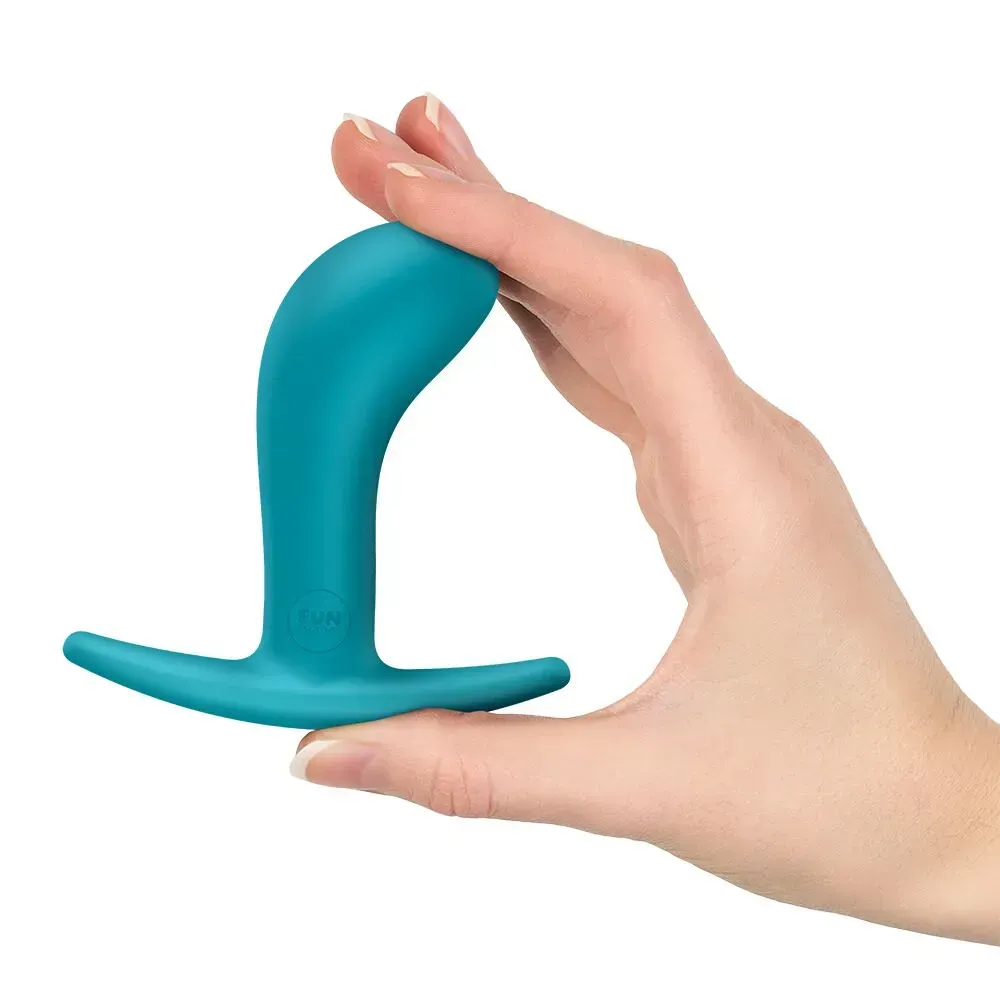 фото Анальна пробка Fun Factory BOOTIE M Aquamarine, діаметр 3,3 см