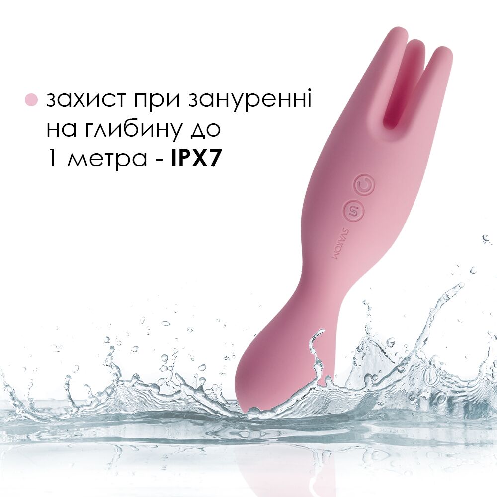 фото Двойной вибратор для чувствительных зон Svakom Nymph Pale Pink