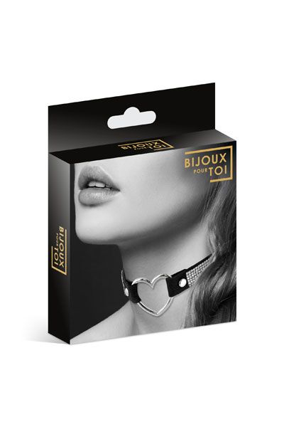 фото Чокер зі стразами Bijoux Pour Toi - HEART DIAMOND
