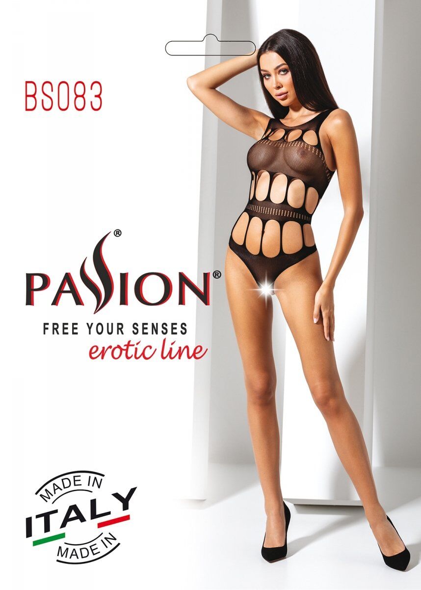 фото Сексуальний боді з вирізами Passion BS083 bla