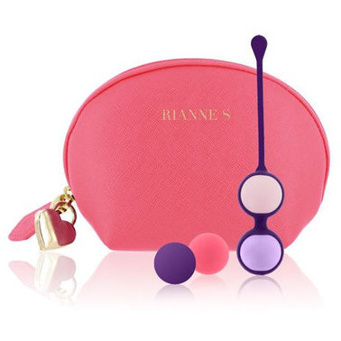 Набор вагинальных шариков Rianne S:Pussy Playballs Coral, 15г, 25г, 35г, 55г