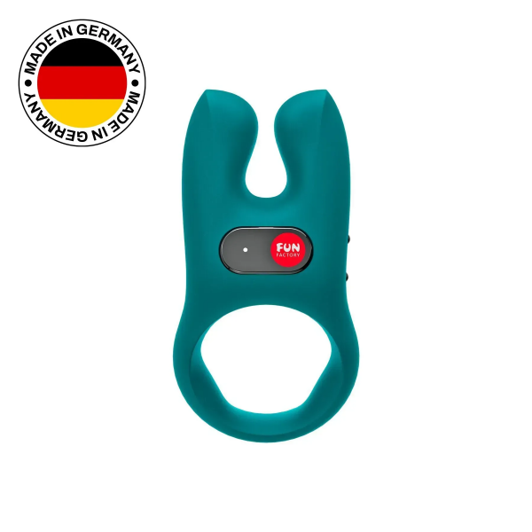 Ерекційне віброкільце з подвійною стимуляцією клітора Fun Factory NŌS deep sea blue