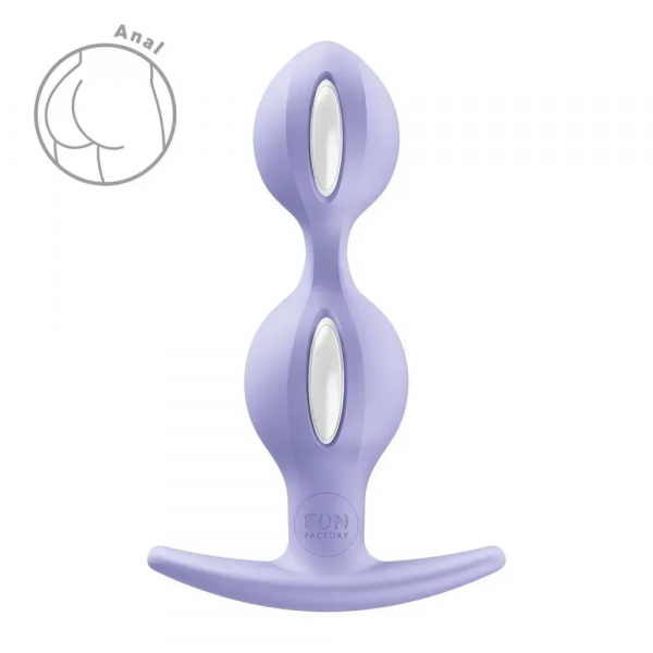 Анальні кульки Fun Factory B BALLS DUO Purple, діаметр 3,2 та 3,6 см