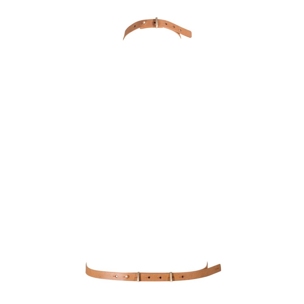 фото Портупея Bijoux Indiscrets MAZE - I Harness Brown, екошкіра, дуже стильна