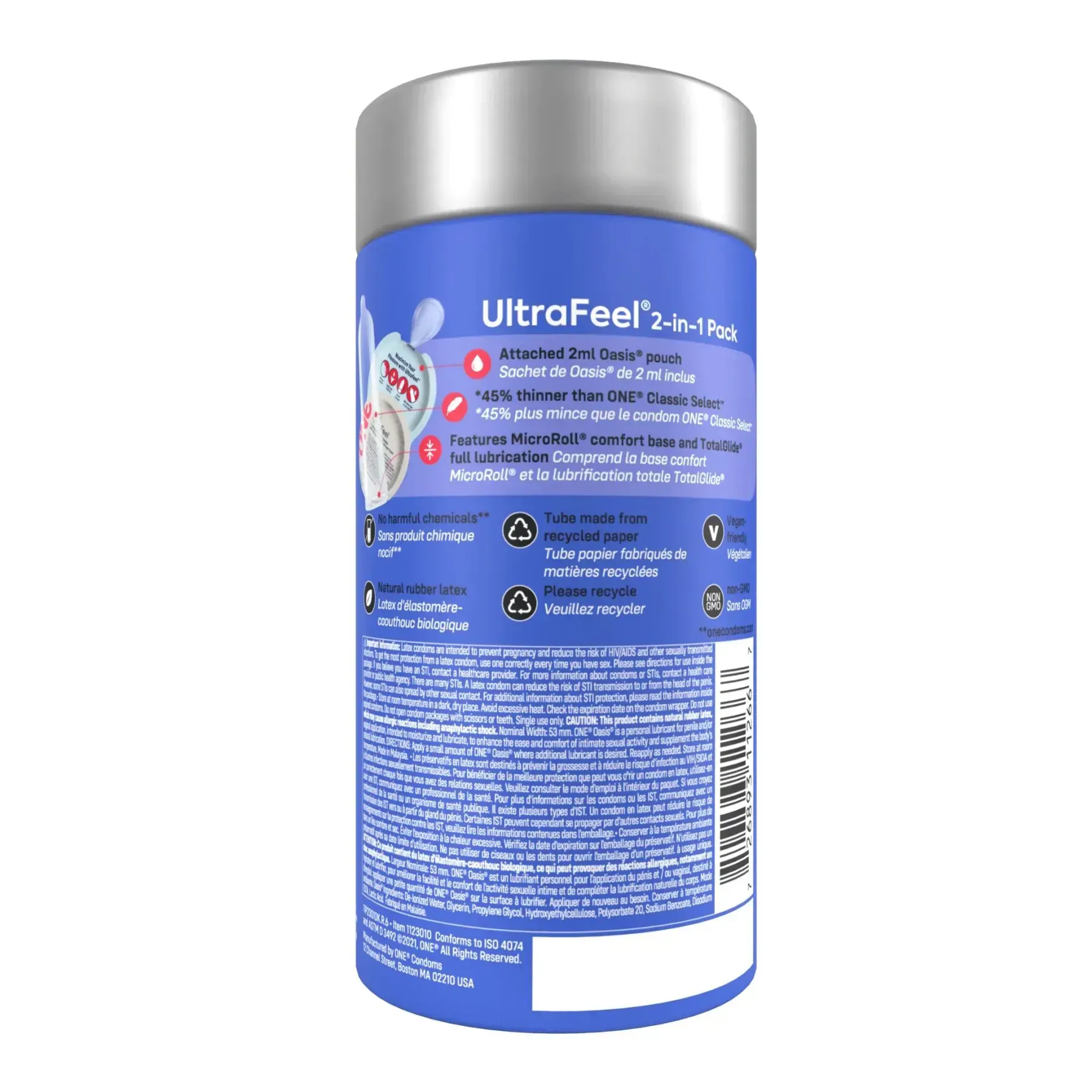 фото Презервативи ONE  Ultra Feel, ультратонкі, з додатковою змазкою, 10 шт
