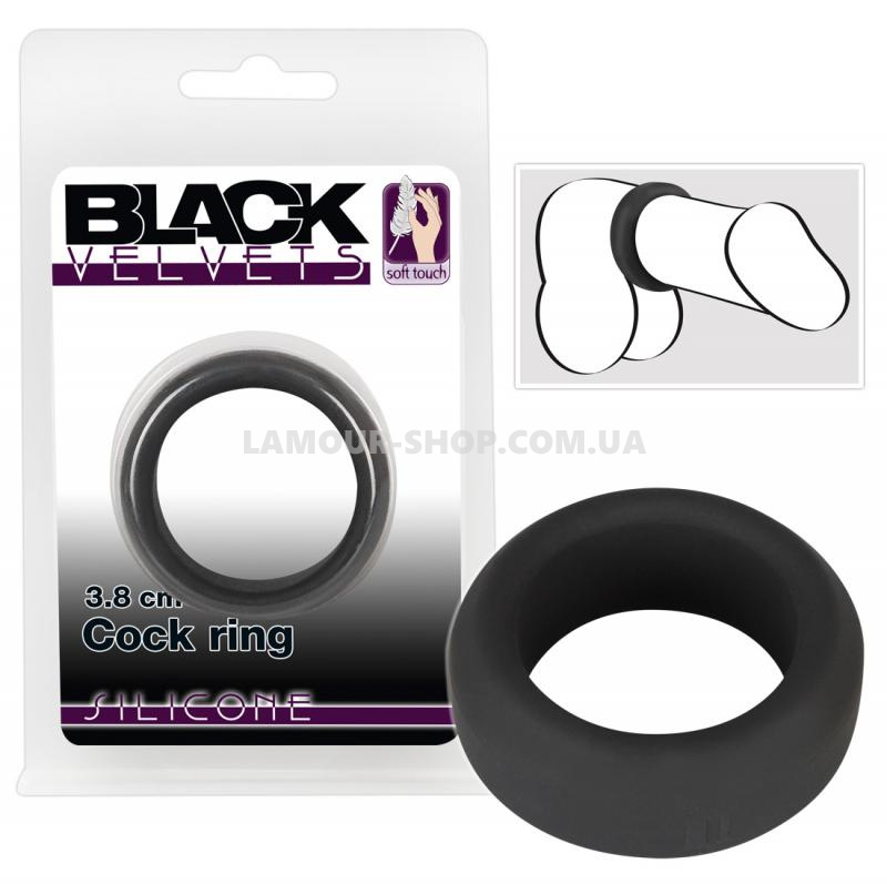 фото Ерекційне кільце - Black Velvets Cock Ring, 3.8 см