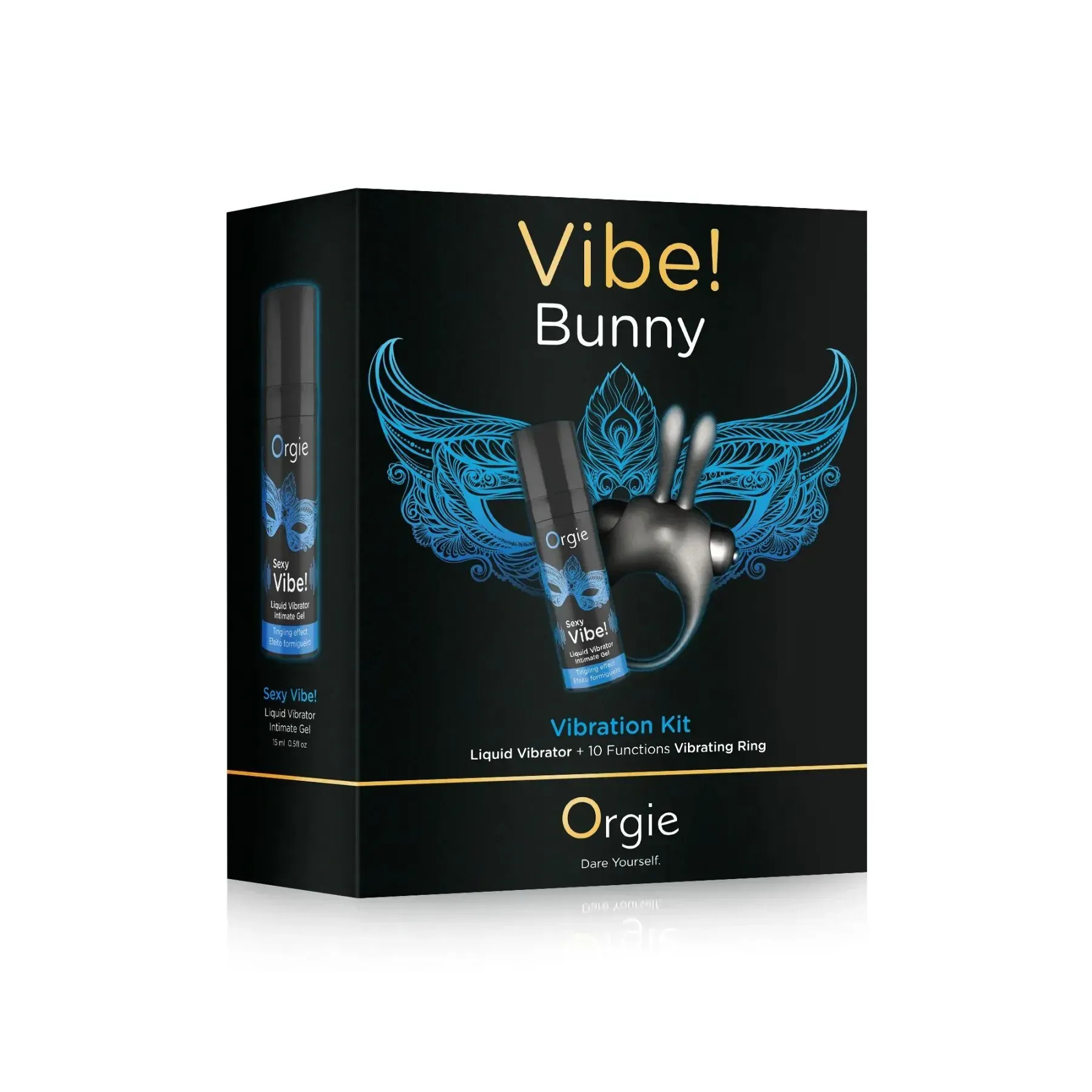 фото Набір Orgie Vibe Bunny: рідкий вібратор та ерекційне віброкільце