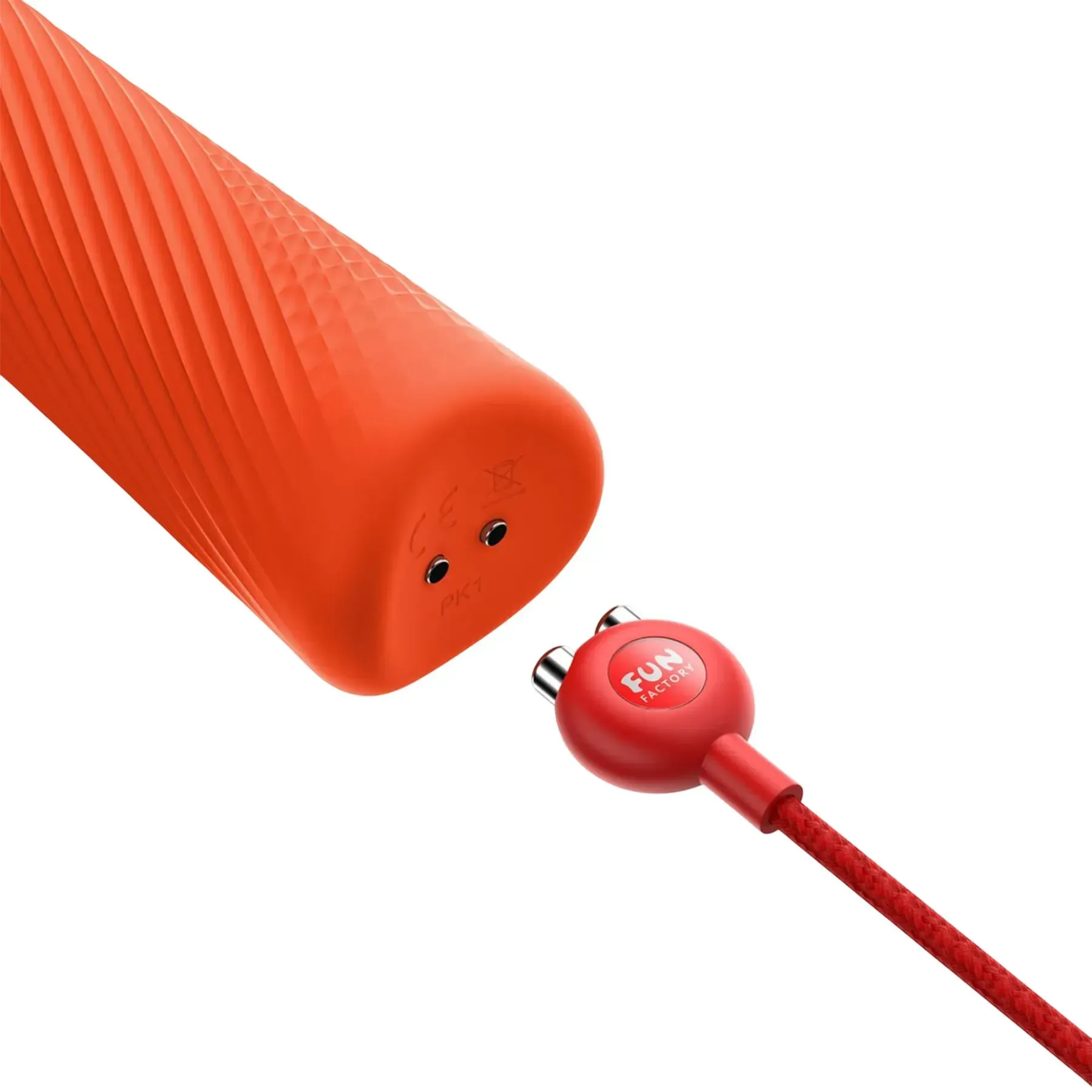 фото Вібромасажер Fun Factory VIM Vibrating Wand sunrise orange, суперпотужний