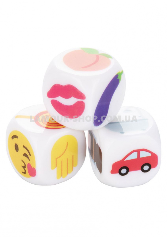 California Exotic Novelties Игровые кубики Emojigasm Dice фото фото Игровые кубики Emojigasm Dice