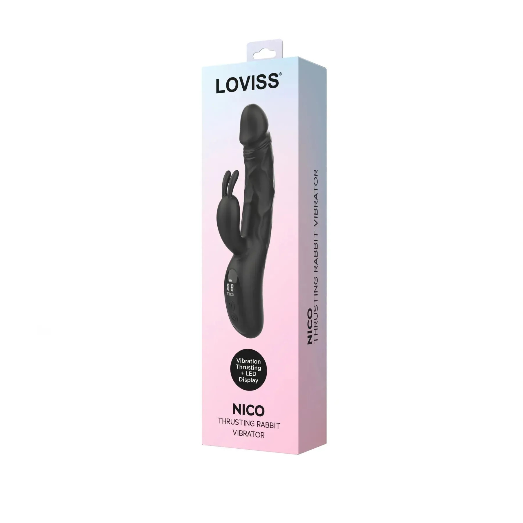 фото Вібратор-кролик з пульсацією Loviss Nico Thrusting Rabbit Vibrator