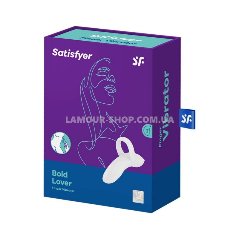 фото Вібратор на палець Satisfyer Bold Lover White, гнучкий