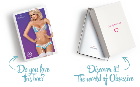 фото Костюм медсестри Obsessive 834-CST-6 S/M, біло-блакитний