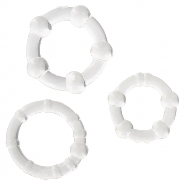Набір ерекційних кілець Stay hard, Clear