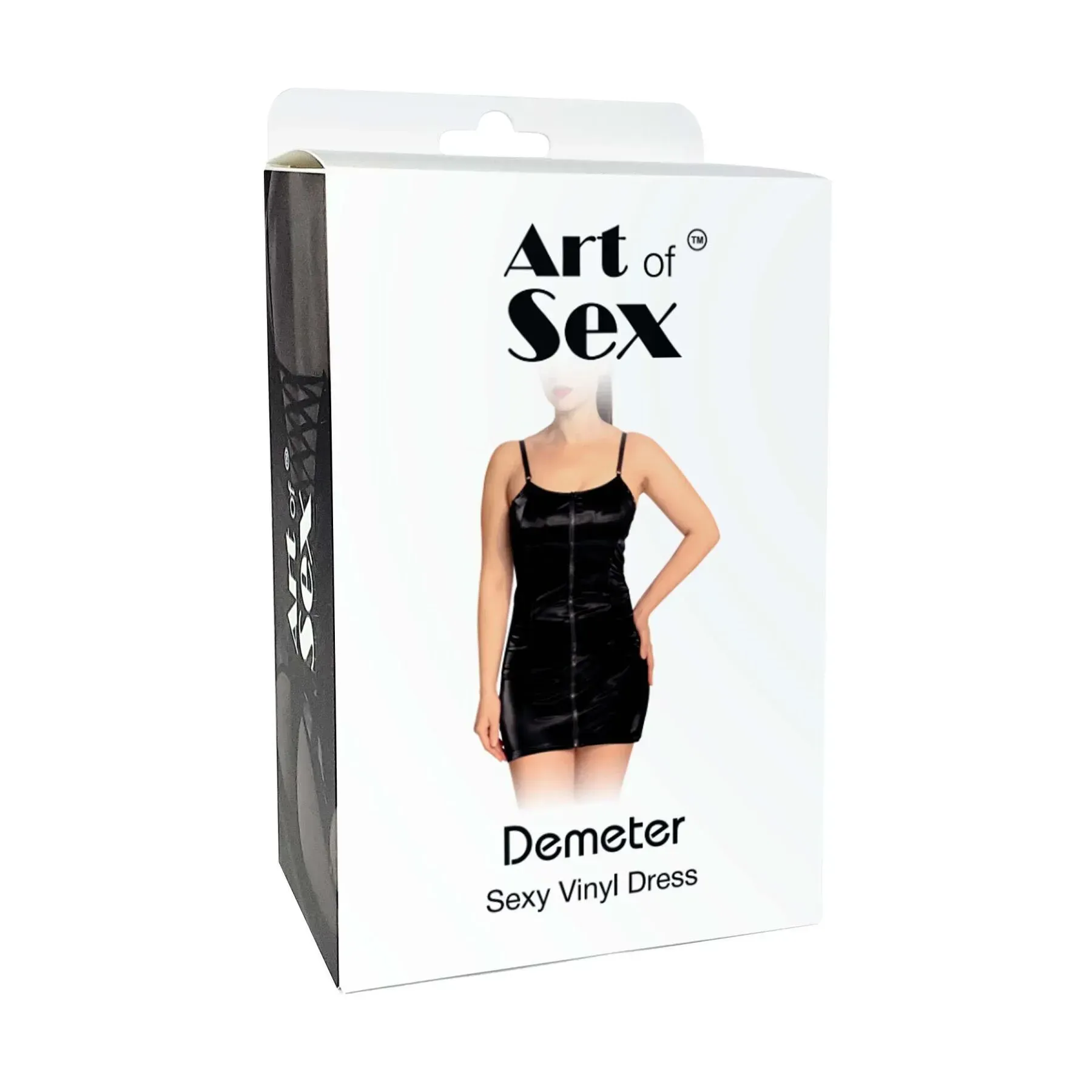 фото Лакована сукня Art of Sex - Demeter, колір чорний, розмір M