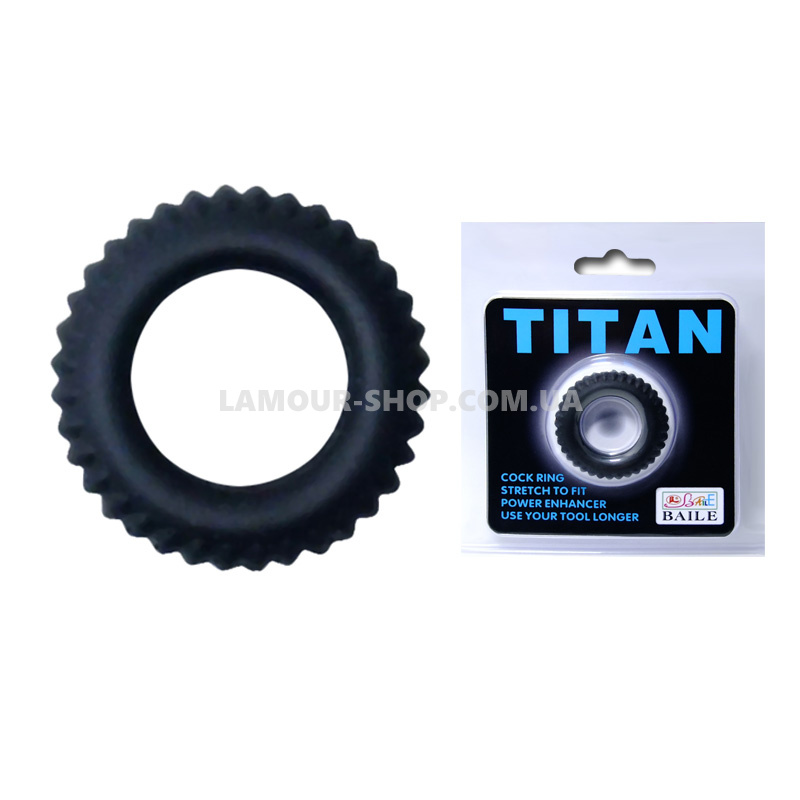 фото Эрекционное кольцо TITAN cock ring blue