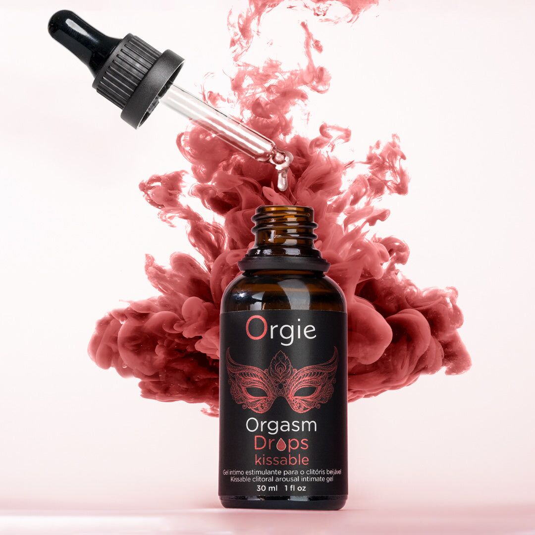 фото Краплі для клітора Orgie Orgasm Drops Kissable, 30 мл, тепло-холод