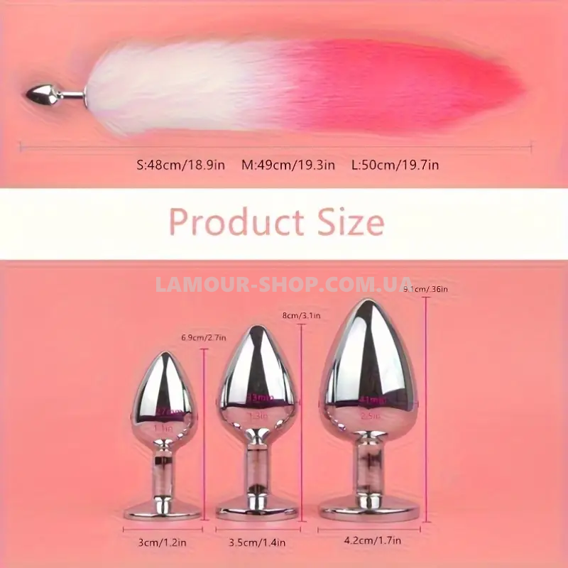 фото Анальная пробка з хвостиком