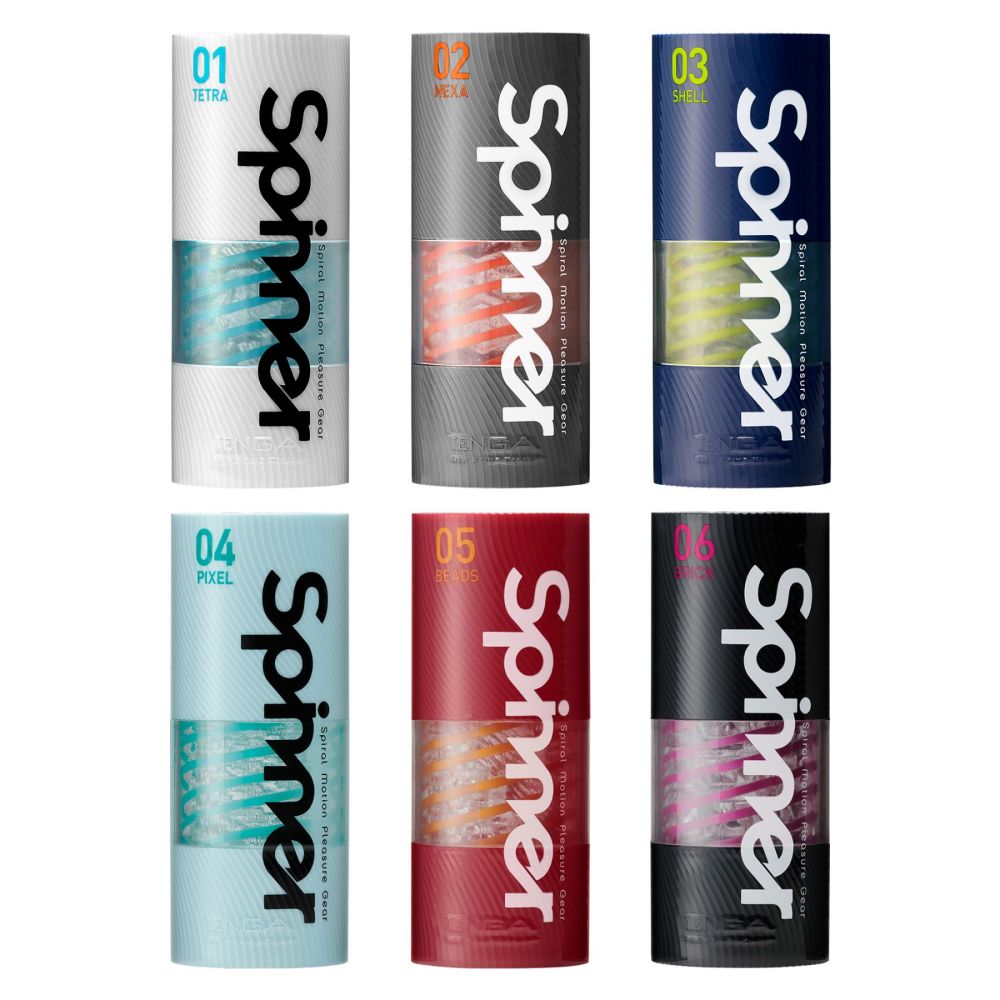 фото Мастурбатор Tenga Spinner Pixel пружною стимулювальною спіраллю всередині