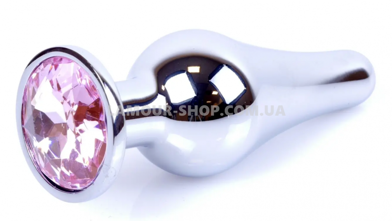 фото Анальна пробка Boss Series - Jewellery Silver BUTT PLUG Rose