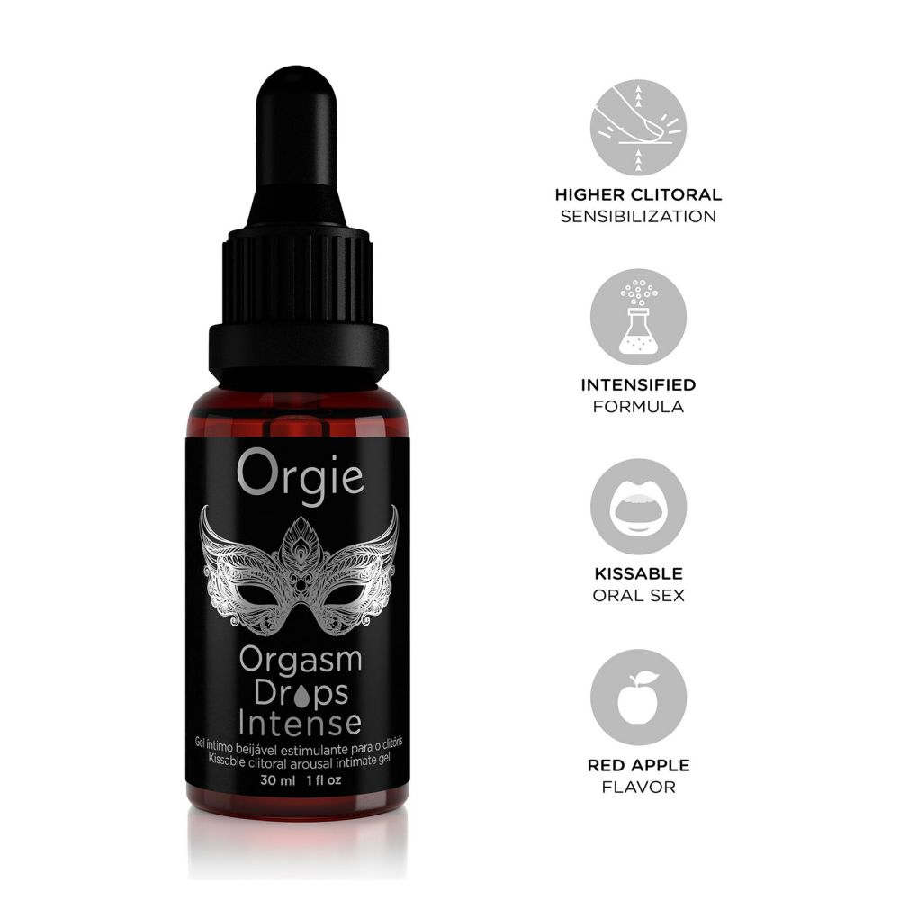 фото Краплі для клітора Orgie Orgasm Drops Intense, 30 мл, тепло-холод