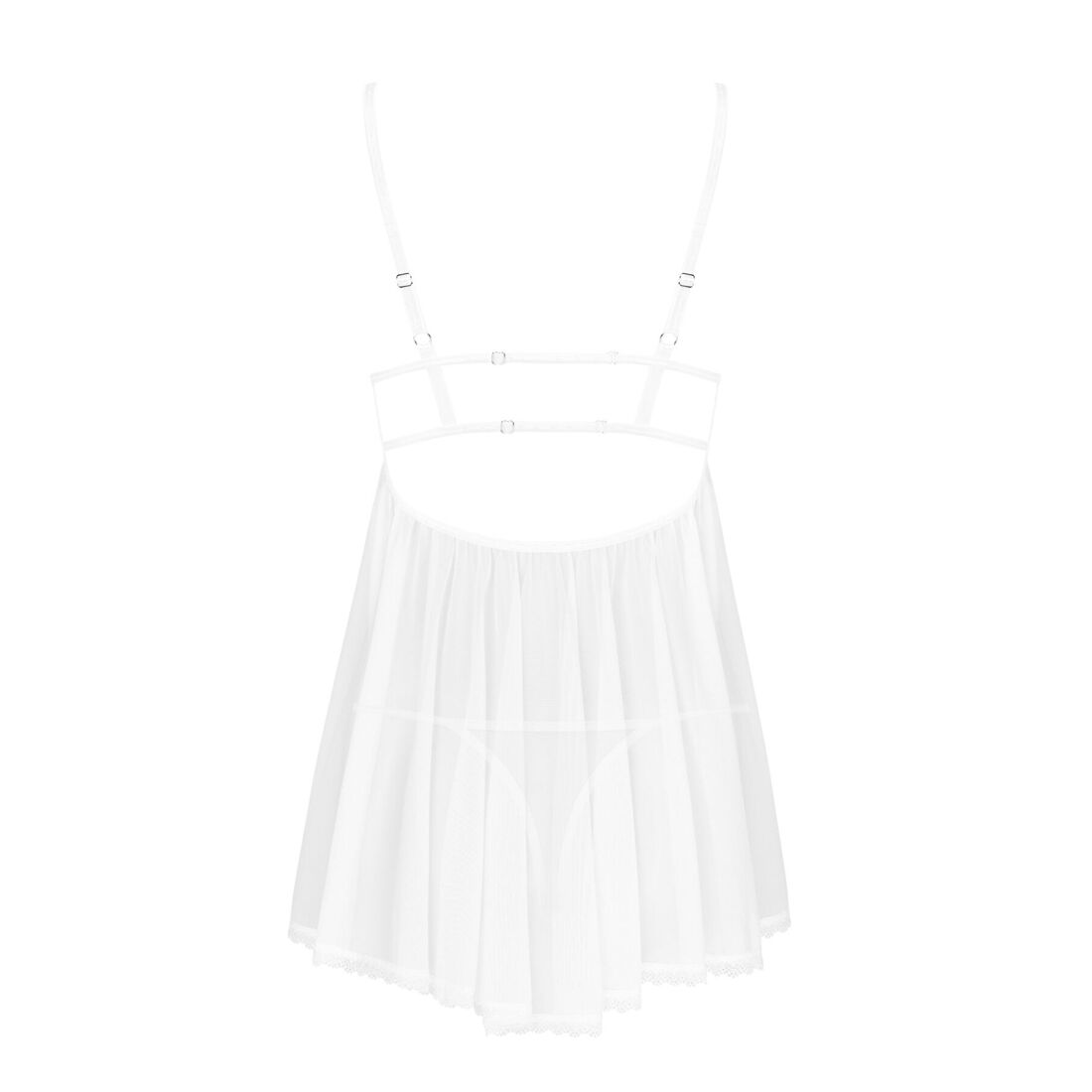 фото Пеньюар і трусики Obsessive Heavenlly babydoll & thong M/L