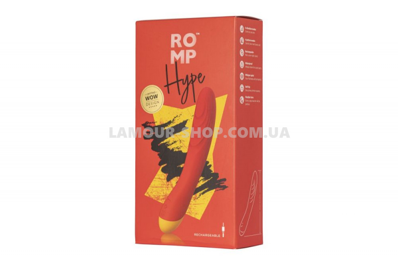 фото Вібратор для точки G та клітора Romp Hype, гнучкий