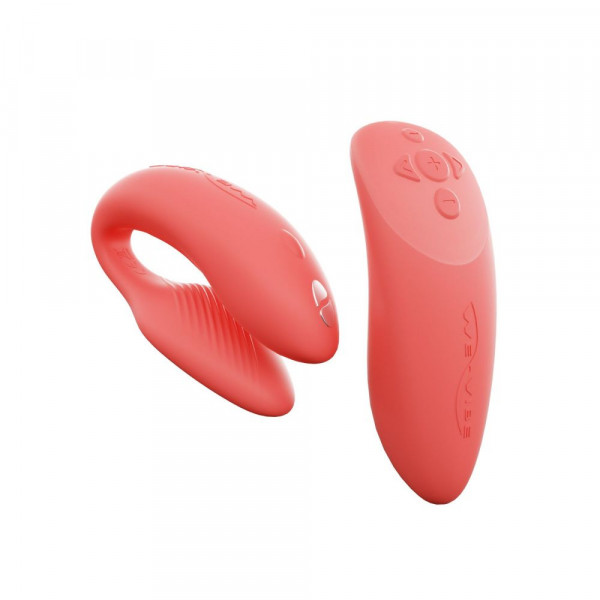 Смарт-вібратор для пар We-Vibe Chorus Crave Coral, сенсорне керування 