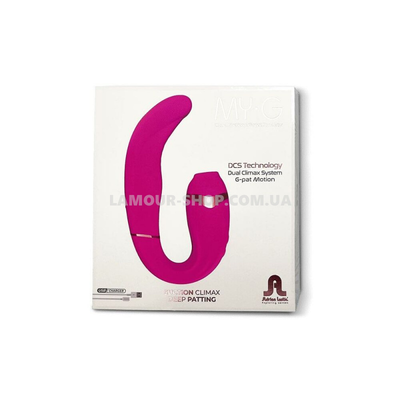 Adrien Lastic Пульсатор із вакуумною стимуляцією клітора Adrien Lastic My G (Pink) фото фото Пульсатор із вакуумною стимуляцією клітора Adrien Lastic My G (Pink)