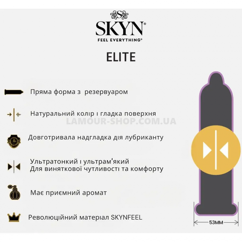 фото Презервативи SKYN Elite 3 шт