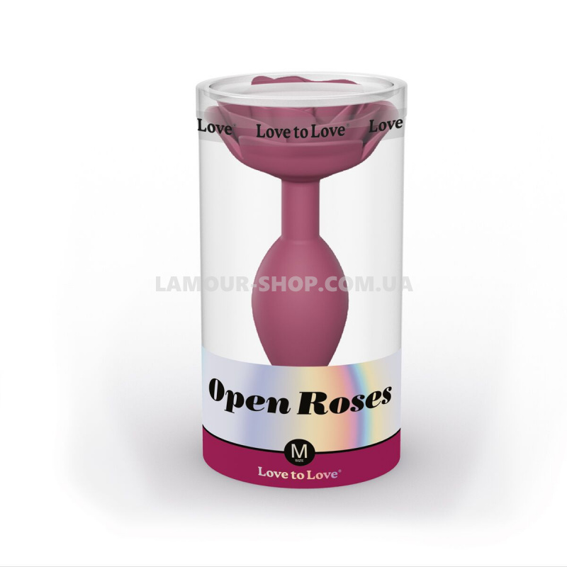 фото Силиконовая анальная пробка Love To Love OPEN ROSES M SIZE - PLUM STAR