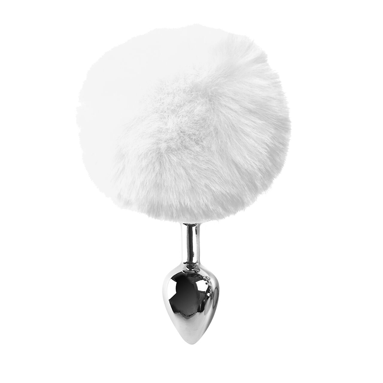 фото Анальна пробка М Art of Sex — Bunny Tails Butt plug, Білий