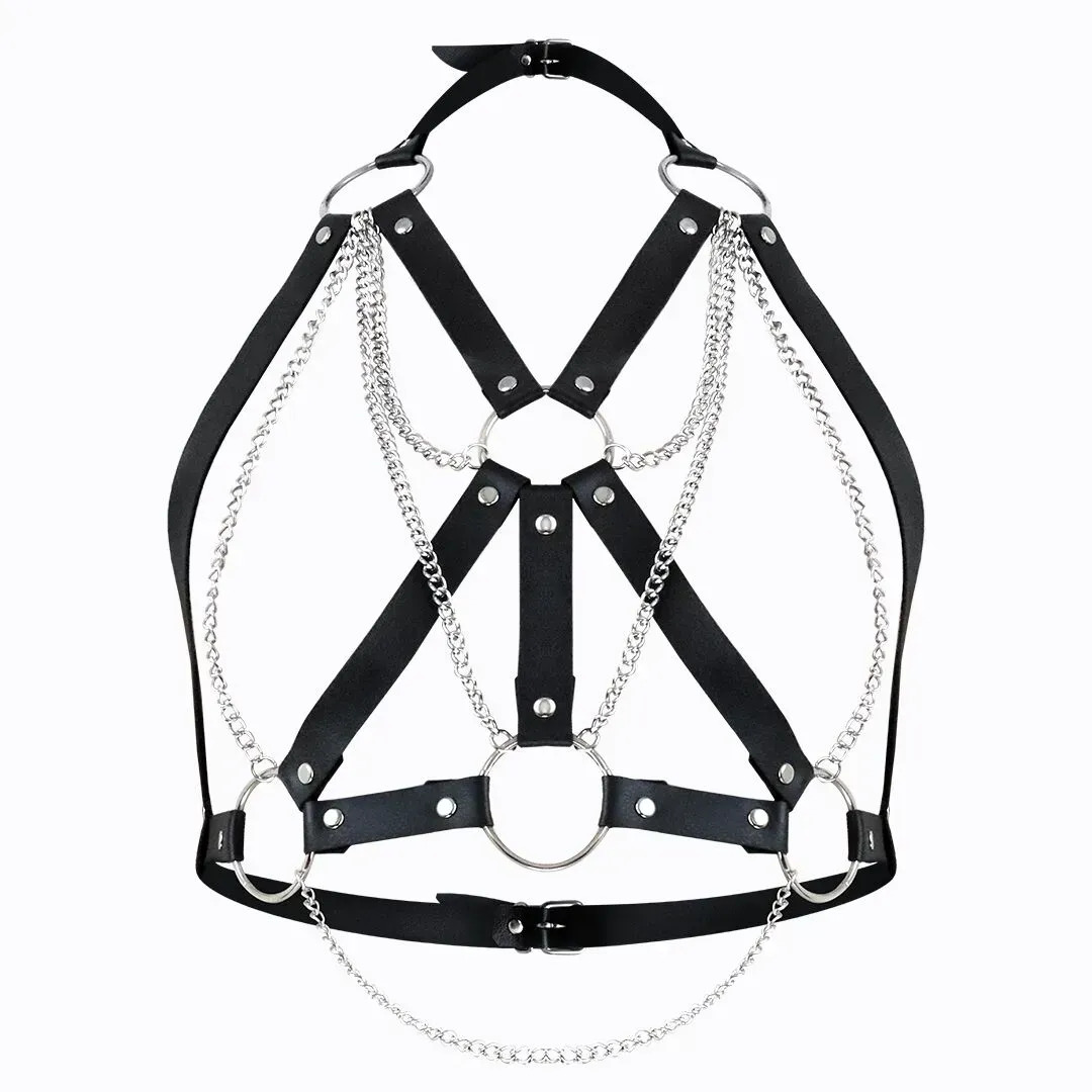 фото Портупея  Art of Sex - Aiden Leather harness, Чорна XS-M