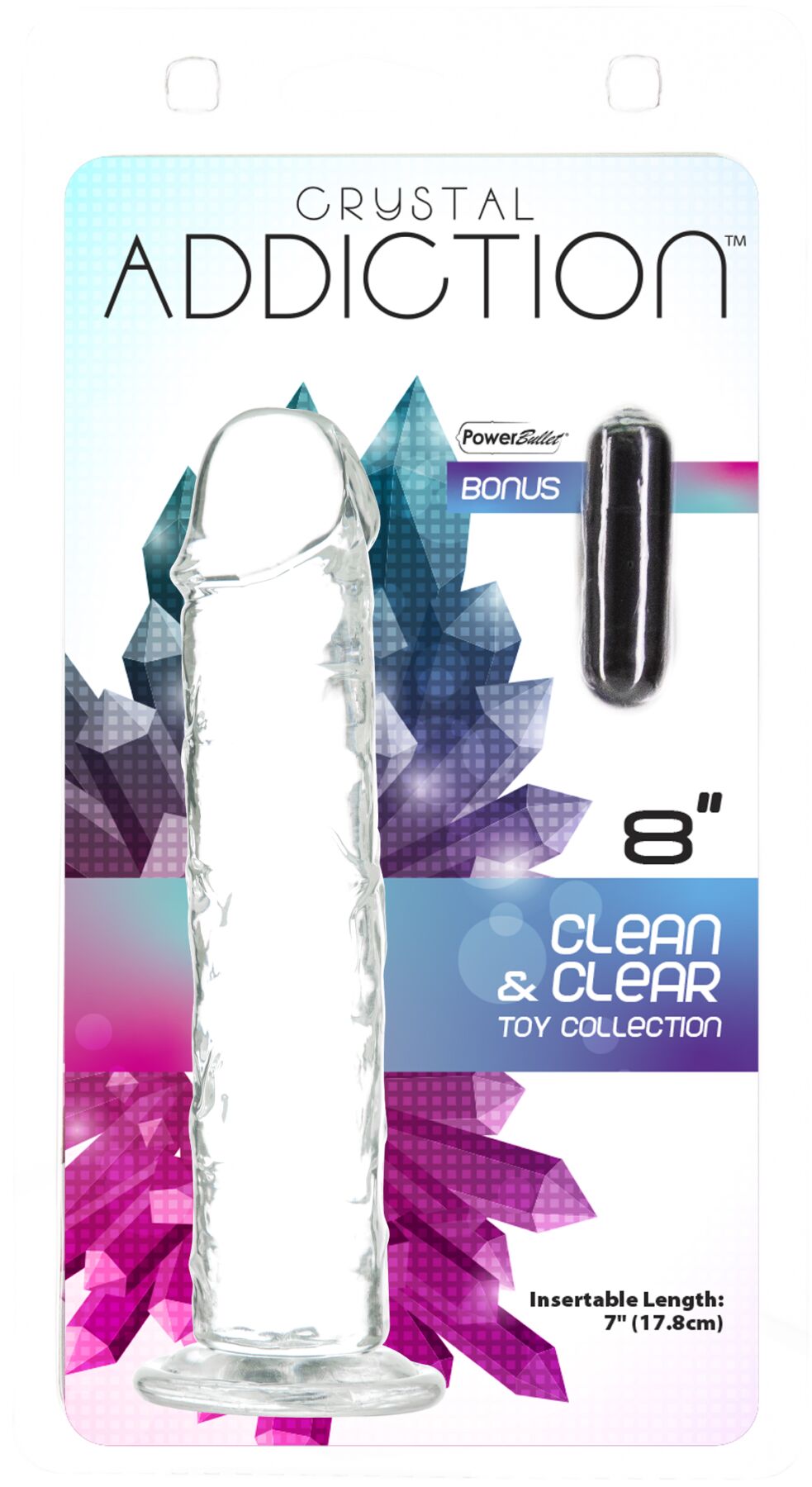 фото Фалоімітатор ADDICTION Vertical Dong 8″, присоска, діаметр 3,8 см, віброкуля