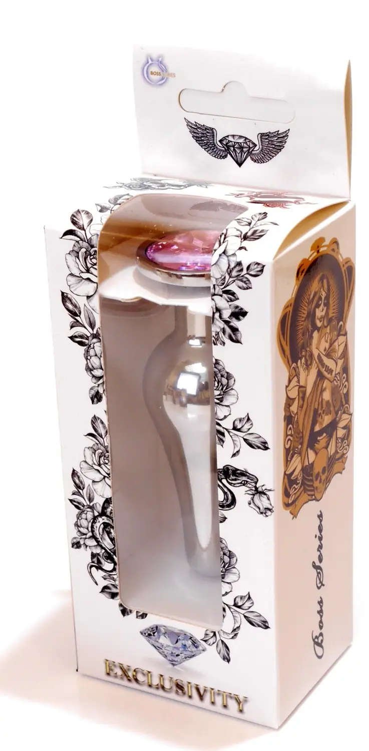 фото Анальна пробка Boss Series - Jewellery Silver BUTT PLUG Rose