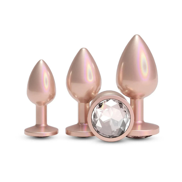 Набір анальних пробок NS Novelties Rear Assets - Trainer Kit - Iridescent Champagne