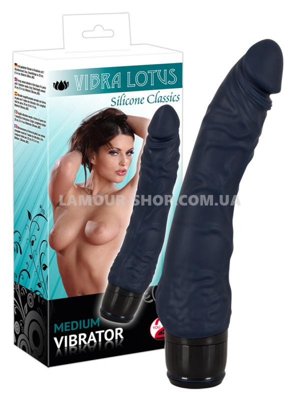 фото Вибратор Vibra Lotus Penis Grey Vibrator