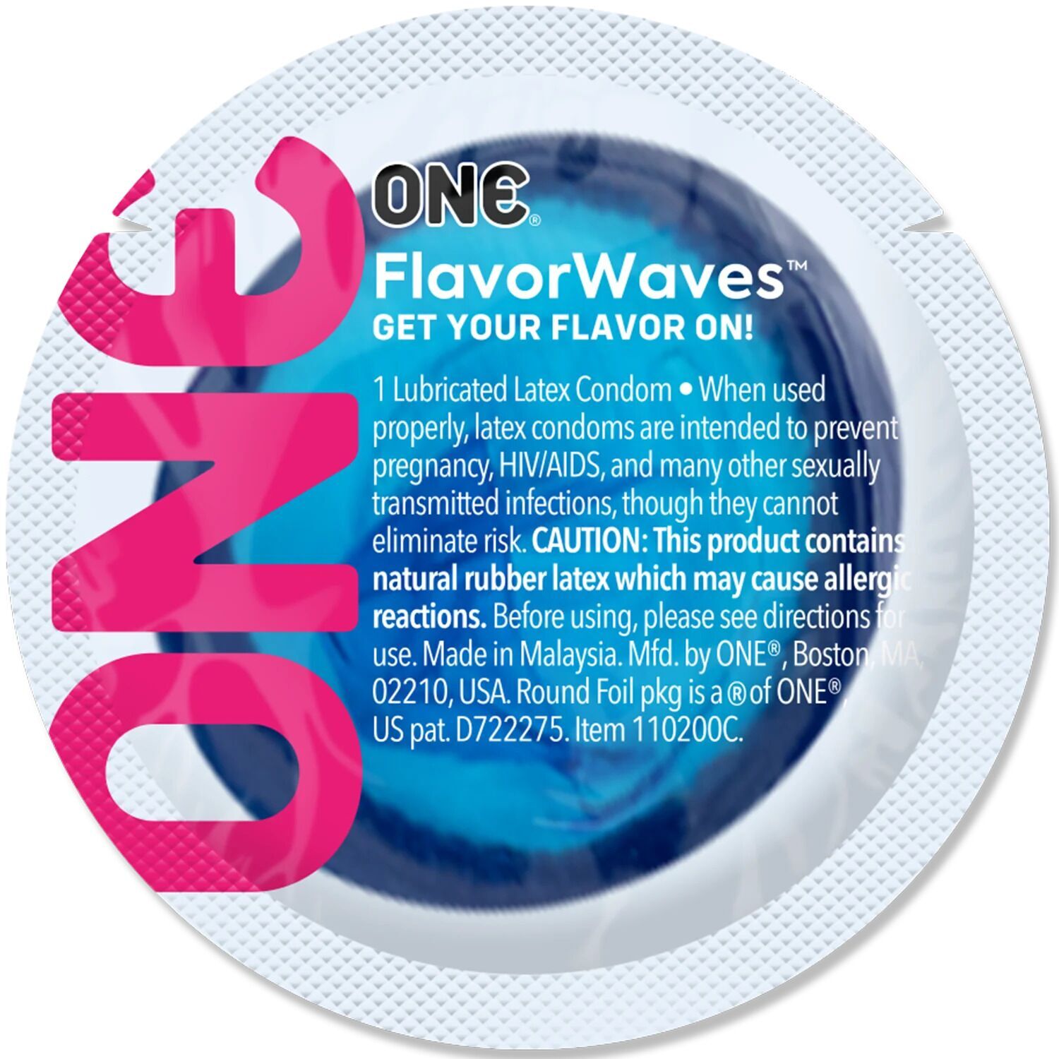 фото Презерватив ONE FlavorWaves 1 шт зі смаком Mint Chocolate