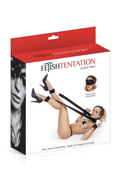 фото Фіксатори для ніг та рук Fetish Tentation Neck, Wrist and Ankle Strap