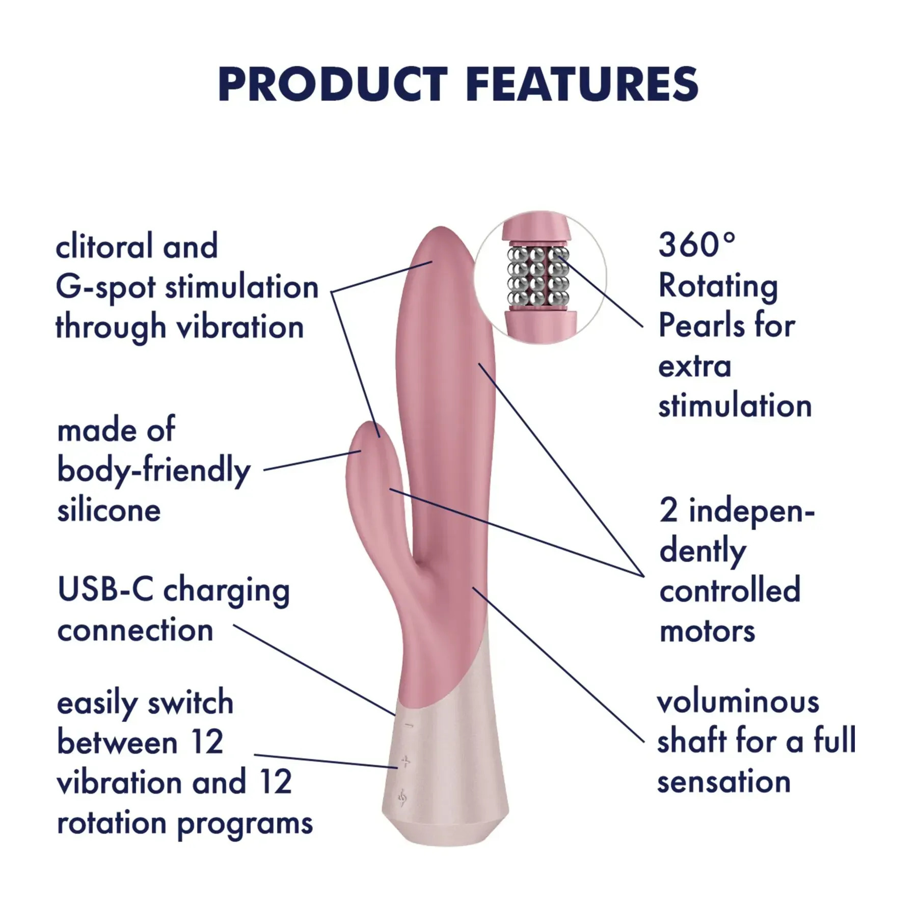 фото Вібратор-кролик Satisfyer Pearl Bunny 1