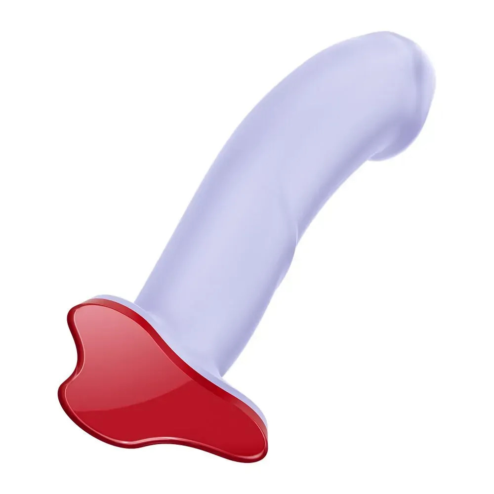 фото Фалоімітатор Fun Factory THE BOSS STUB Purple, реалістична текстура, довжина 17,9 см,