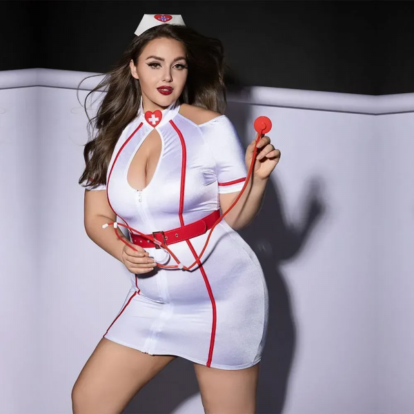 Еротичний костюм медсестри  JSY P61115 Plus Size