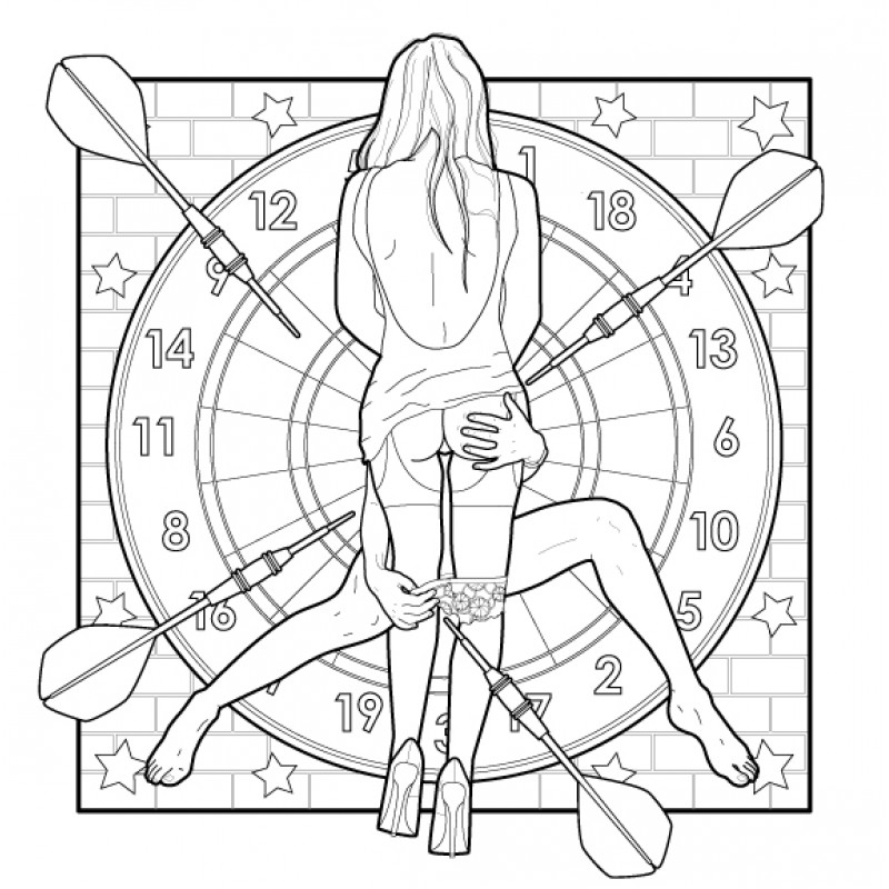 фото Раскраска для взрослых Only girls