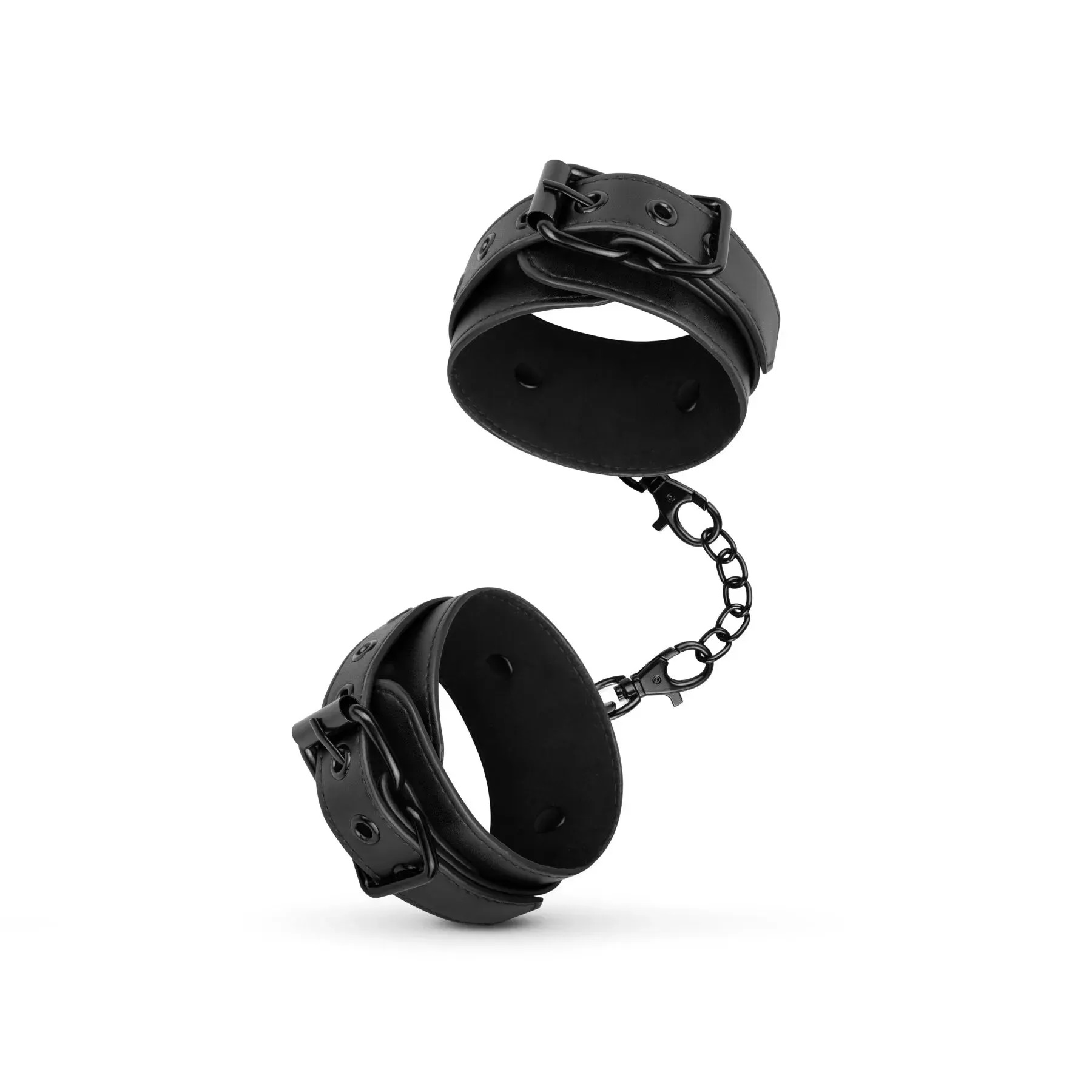 фото Наручники Bedroom Fantasies: Faux Leather Handcuffs One Size, чорні