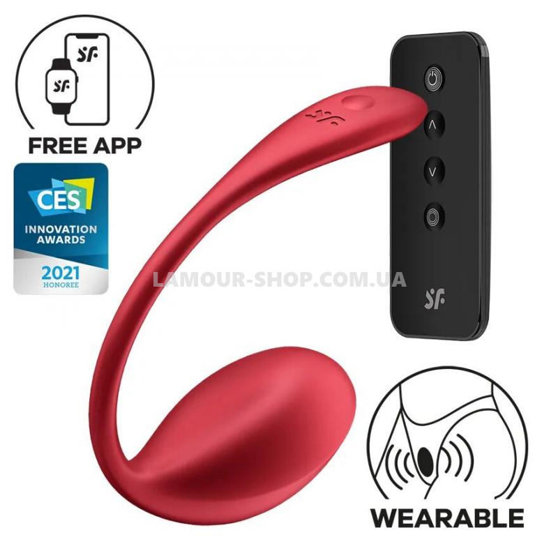 фото Смарт-віброяйце Satisfyer Shiny Petal Connect App, керування зі смартфона
