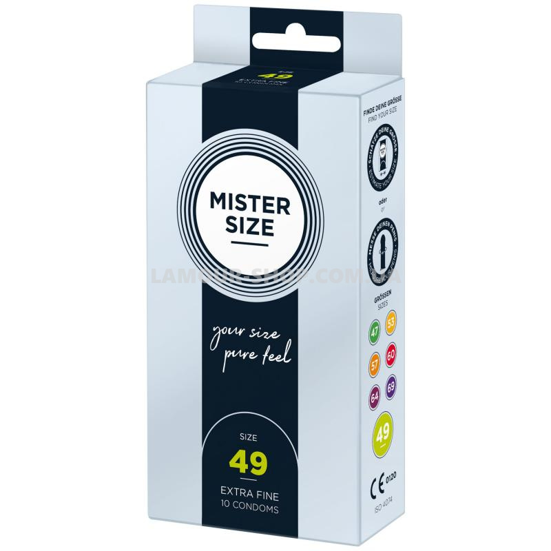 фото Презерватив Mister Size - pure feel - 49  товщина 0,05 мм