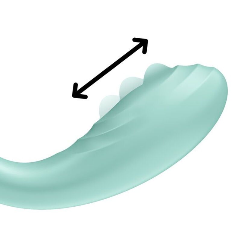 фото Вібратор із перловою стимуляцією точки G Satisfyer Rrrolling Pleasure Mint