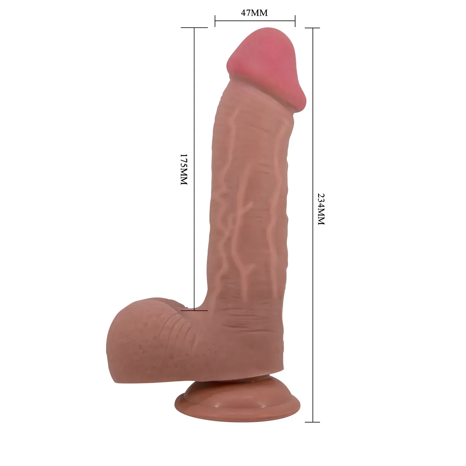 фото Фалоімітатор на присосці LyBaile - Sliding Skin 9,2''